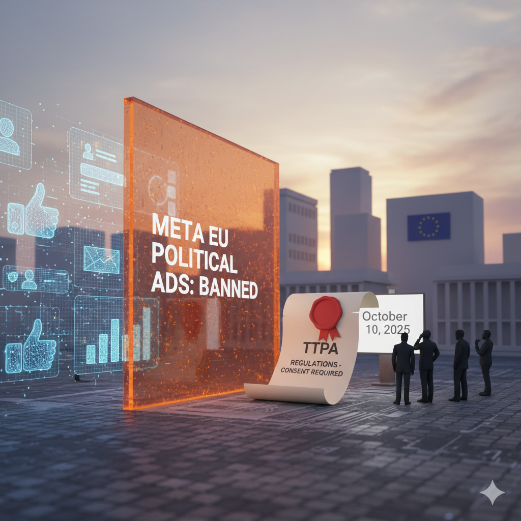 Meta EU Political Ads Banned Under New Regulations This Week