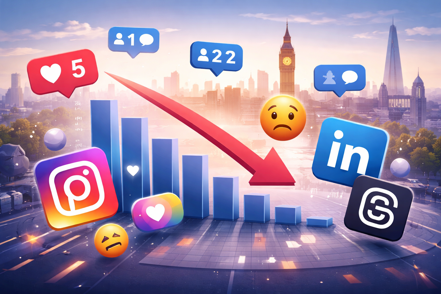 Social Media Engagement Trends Decline Across Platforms 2025