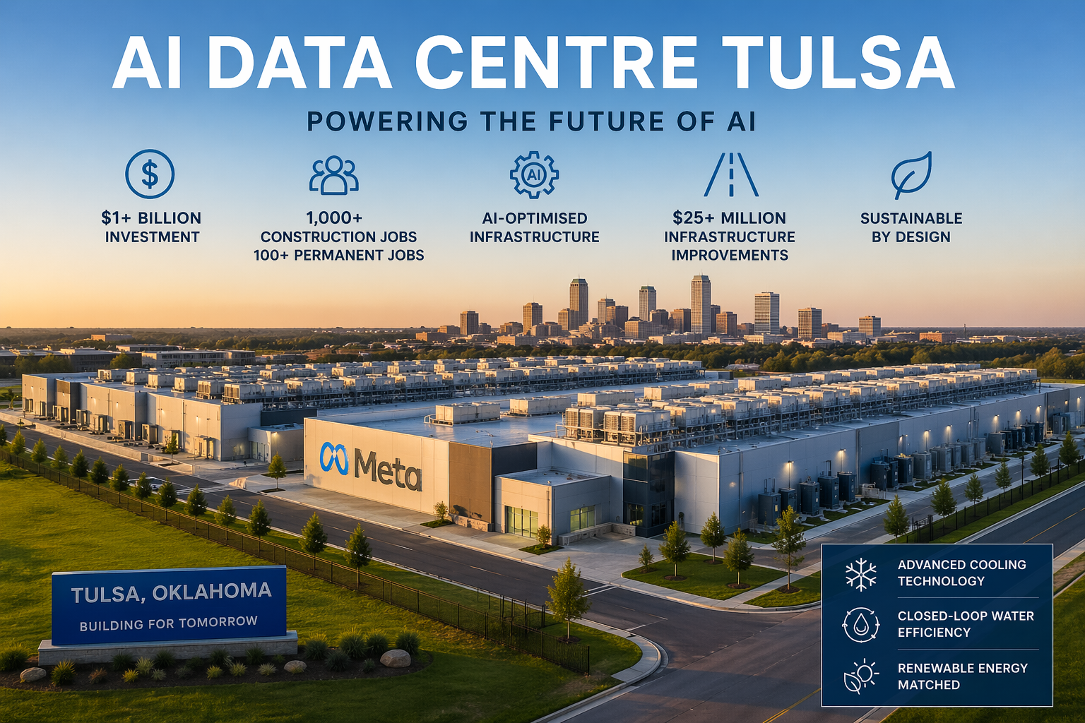 AI Data Centre Tulsa: Meta’s Billion-Dollar AI Infrastructure Expansion Explained
