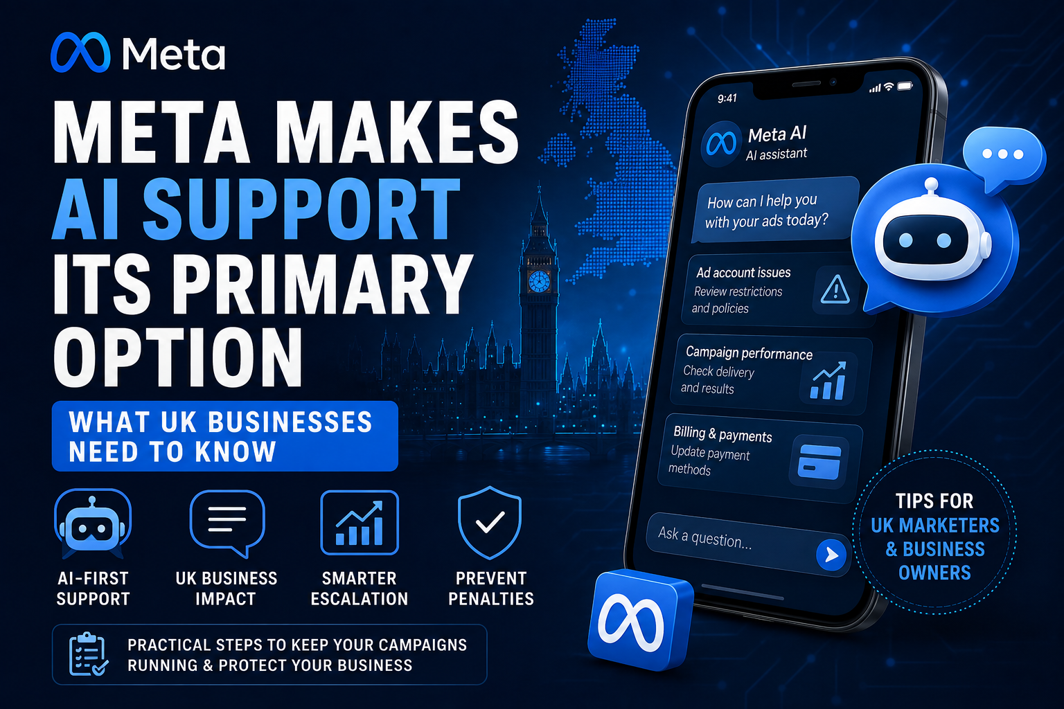 Meta Makes AI Support Assistant Its Primary Support Option: What UK Businesses Need to Know