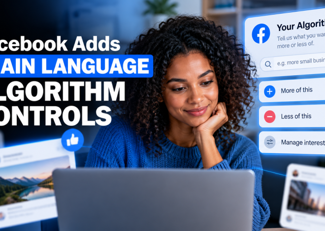 Facebook Adds Plain Language Algorithm Controls: What UK Businesses Need to Know